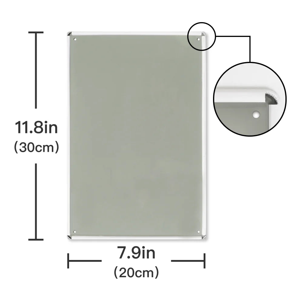 1pc Funny Sarcastic Metal Sign Tin Plaque for Man Cave Bar Wall Decor, 7.8 X 11.8 Inches