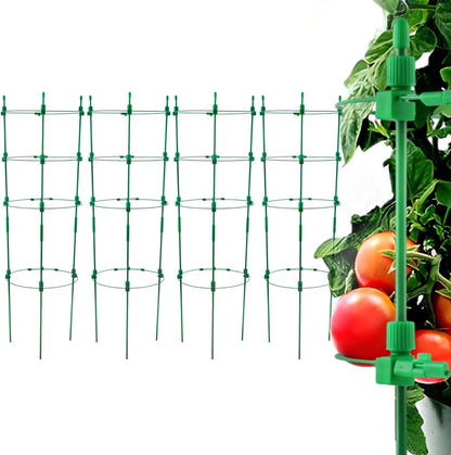 4 Pack Adjustable Tomato Cages, 36 Inch Plant Support Garden Trellis for Tomatoes, Cucumbers, Vegetables or Flowers
