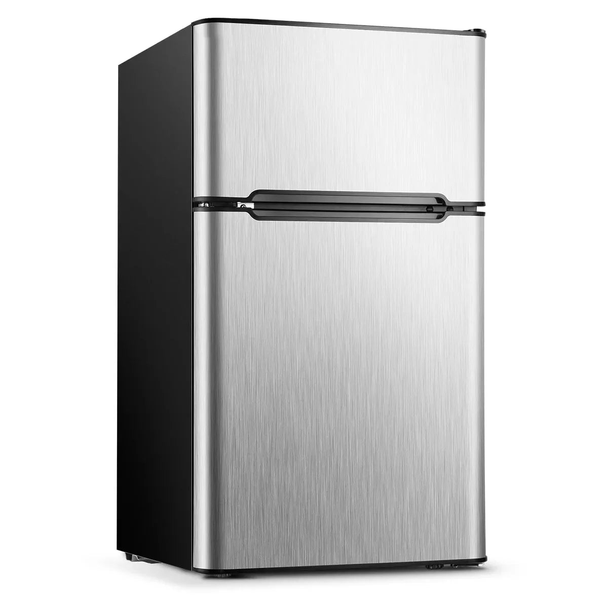 Mini Fridge with Freezer, 3.15 Cu ft Two Door Compact Small Fridge Adjustable Removable Shelves, for Dorm, Office or Family room