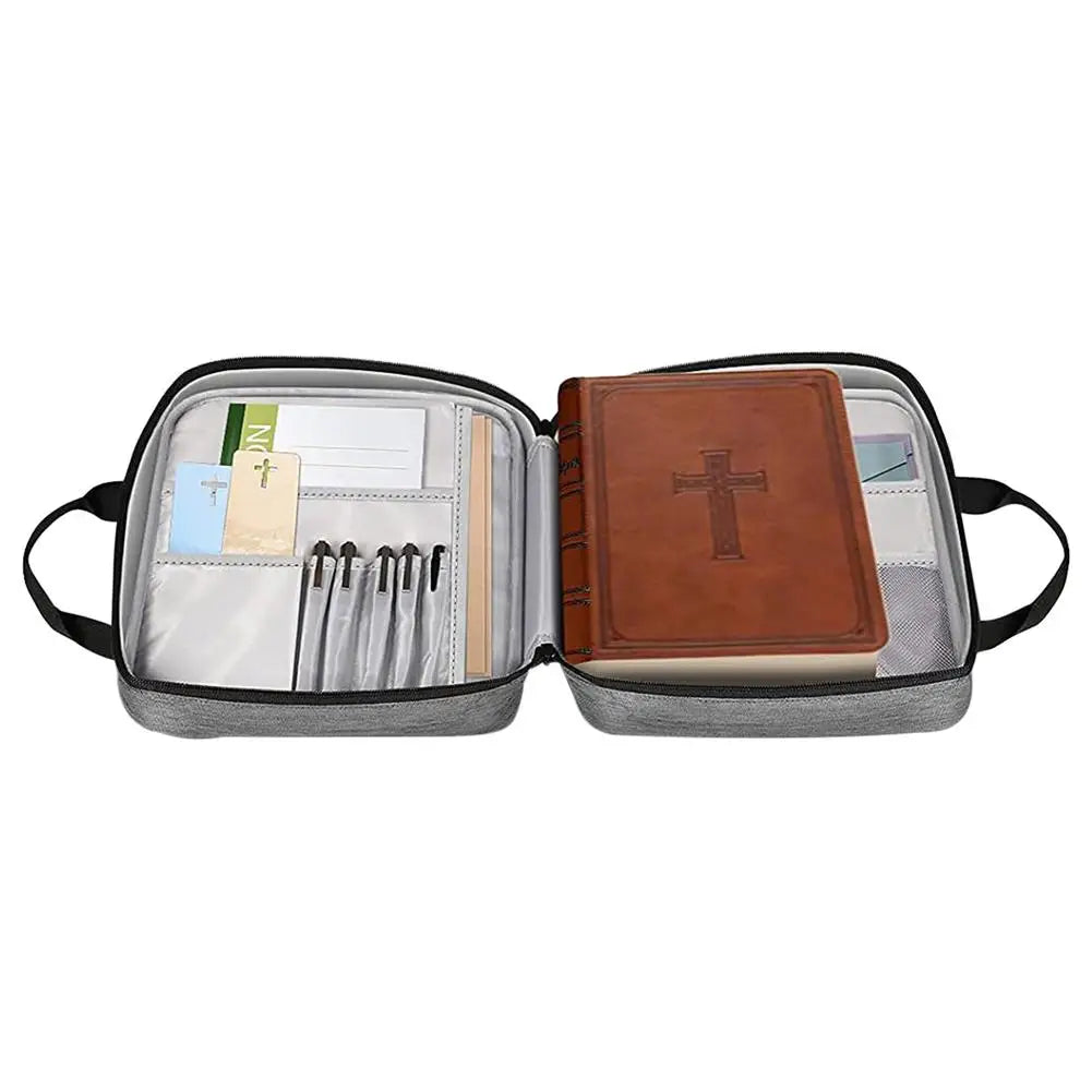 Large Bible Book Cover Case.   Carry Bag Case Protective Canvas Handbag