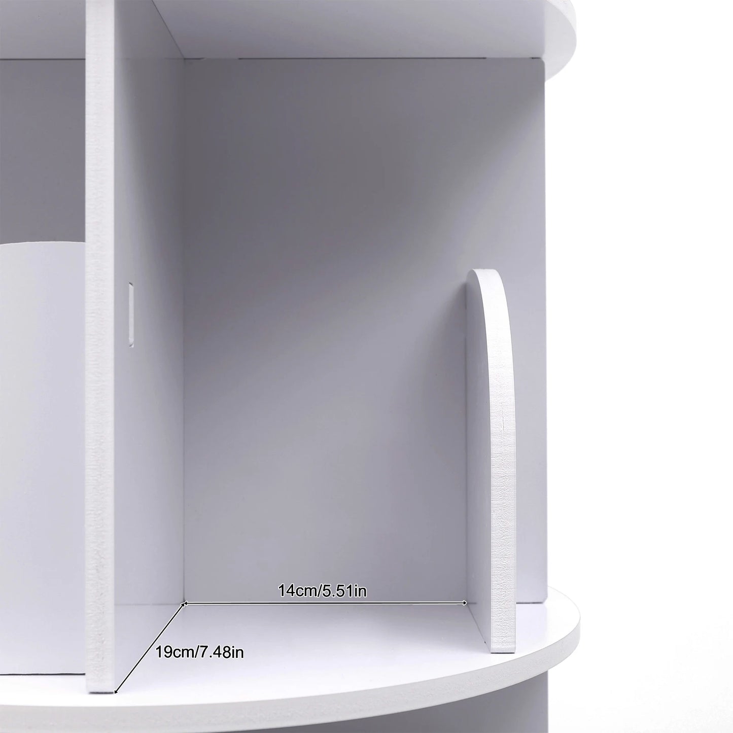 Rotating 360 Display Bookcase, 4-Tier, Floor Standing Bookshelf for any room in your home