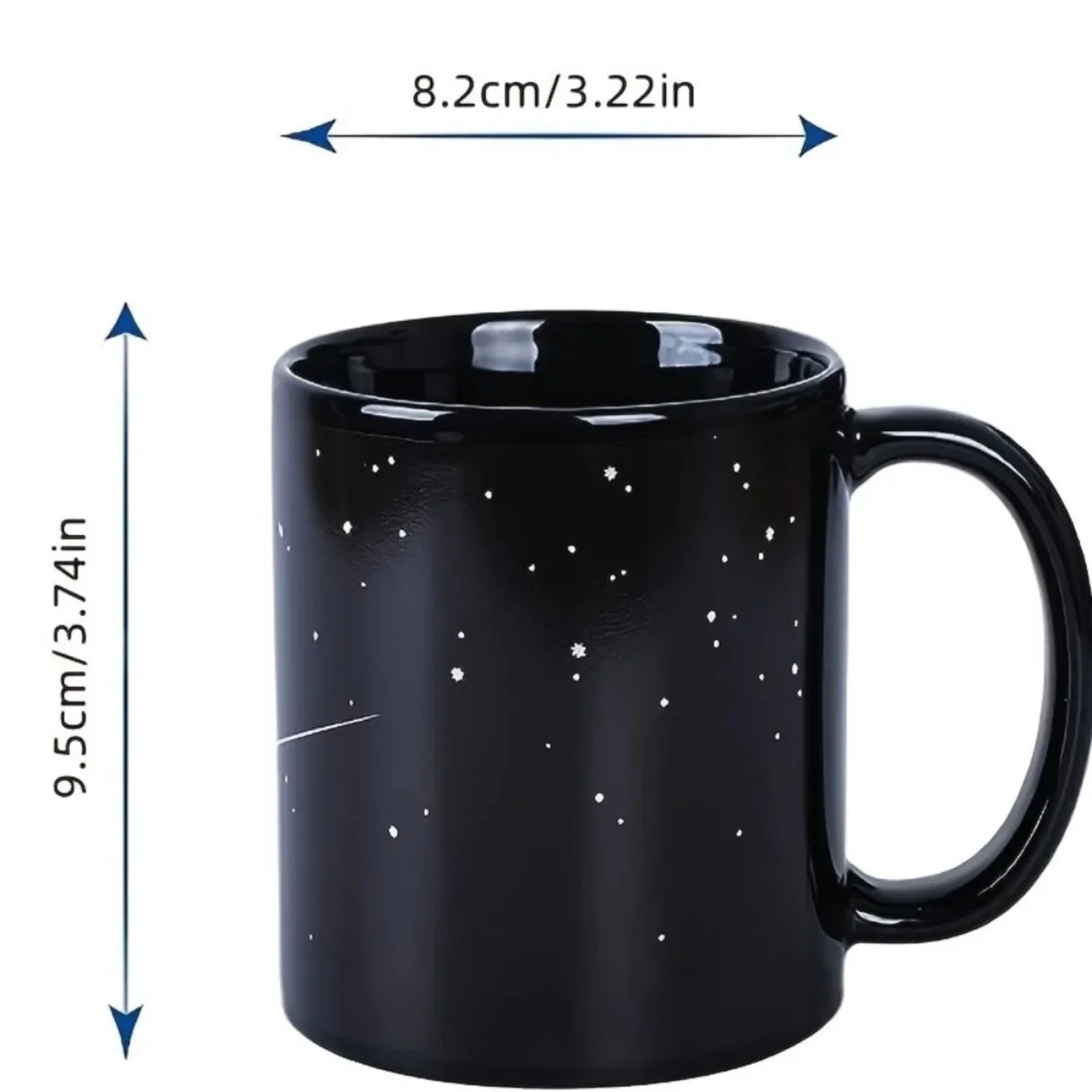 Solar System Color Changing Coffee Mug Outer Space Pattern Ceramic Heat Sensitive