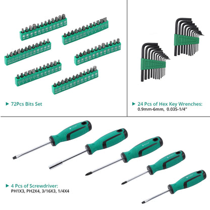 213 Pieces Mechanics Tool Set General Purpose Mixed Sockets and Wrenches, Hand Tool Set Auto Repair Tool Kit Home Tool Kit