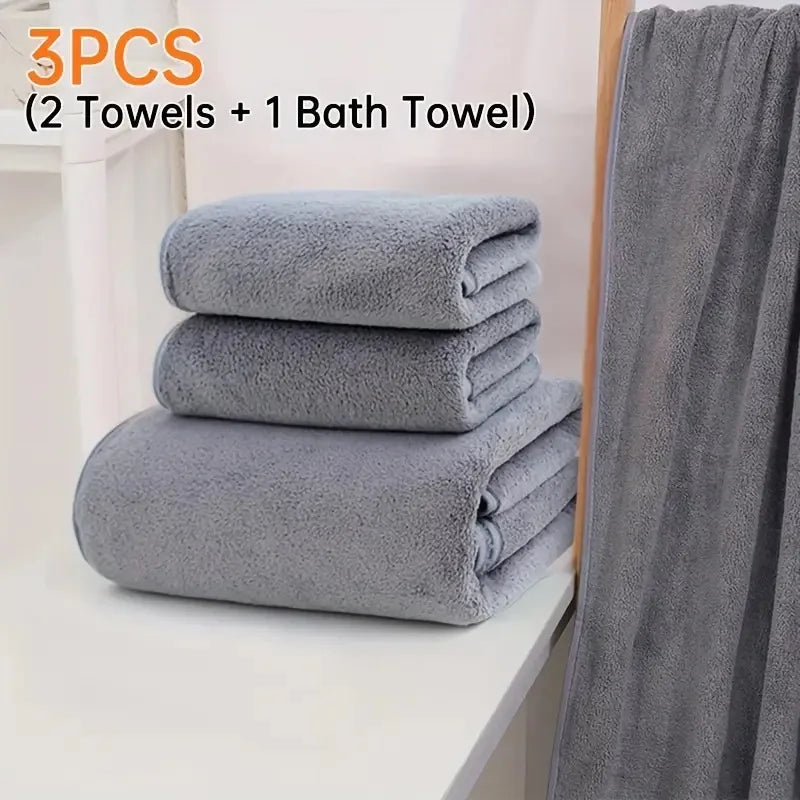 Velvet Face and body Towels Microfiber High Density Absorbent