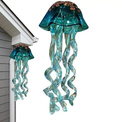 Acrylic Jellyfish Wind Chime for Garden, Patio or Yard