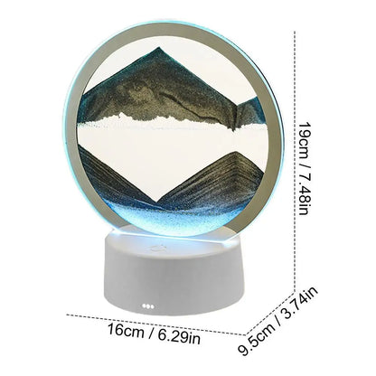 Sand Art Table Lamp With 3D Sand Art Desk Lamp USB Charging Moving Sand Art Lamp Night Light Desk Decor