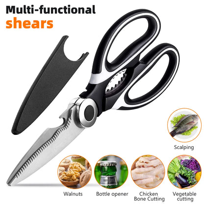 Multifunctional Kitchen Stainless Steel Scissors Chicken Bone Meat Fish
