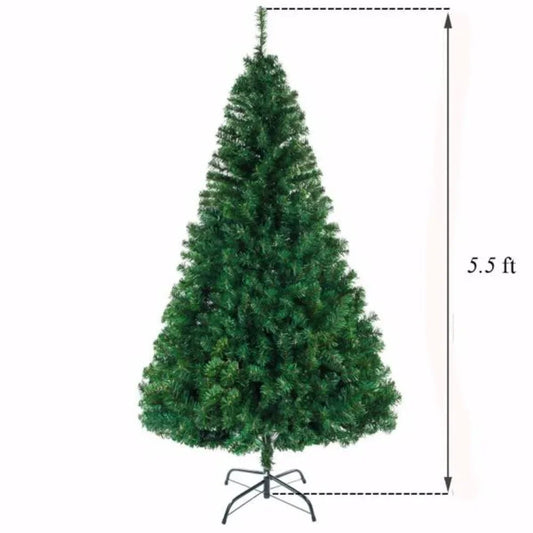 The green 5.5ft 850 branches are made of high-quality PVC materials as well as with fine craftsmanship for Christmas trees