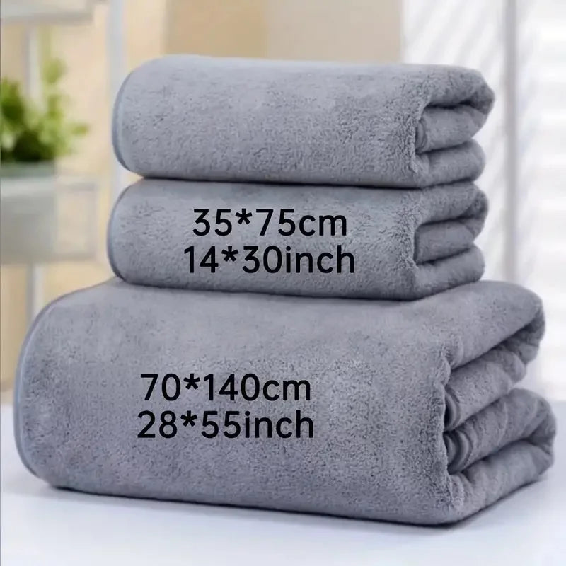 Velvet Face and body Towels Microfiber High Density Absorbent