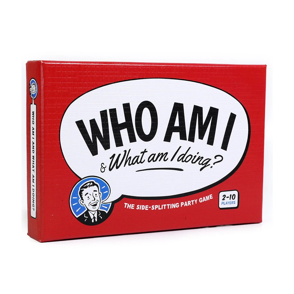 Who Am I & What Am I Doing Card Family Game Q&A Card to Get to Know each other Better