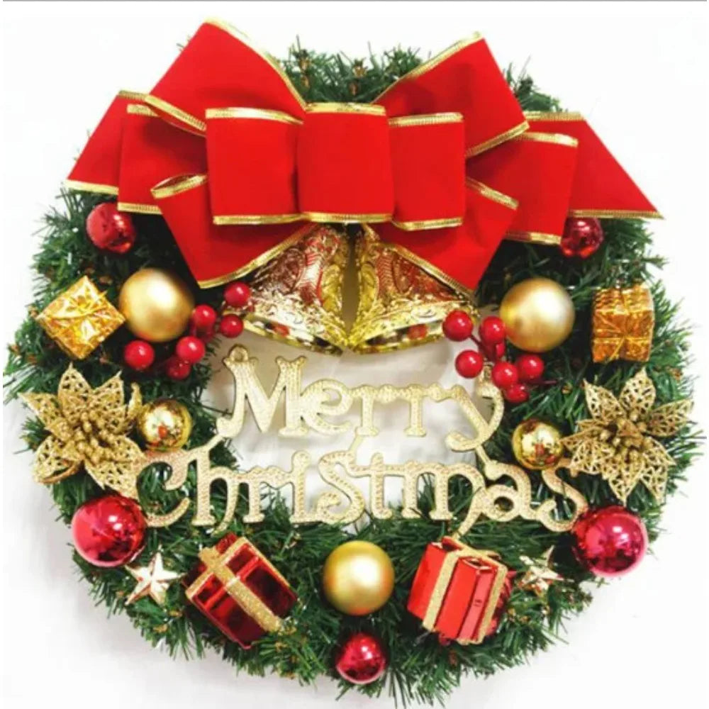 Merry Christmas Decoration Wreath Manufacturer Artificial Greenery Christmas Garland Decoration