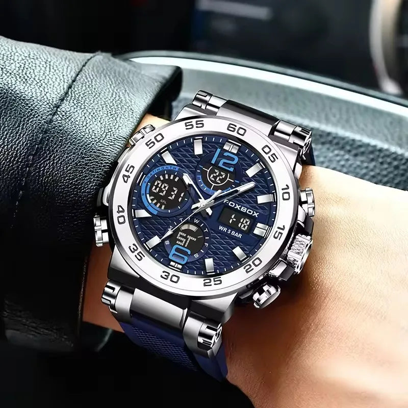 LED Display Men Wristwatches Fashion Luminous Sport Man Watch Waterproof Calendar Quartz Watch