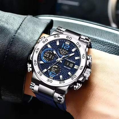 LED Display Men Wristwatches Fashion Luminous Sport Man Watch Waterproof Calendar Quartz Watch