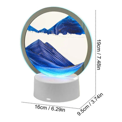 Sand Art Table Lamp With 3D Sand Art Desk Lamp USB Charging Moving Sand Art Lamp Night Light Desk Decor