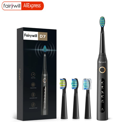 Electric Sonic Toothbrush FW-507 USB Charge Rechargeable Adult Waterproof Electronic Toothbrush Replacement Heads