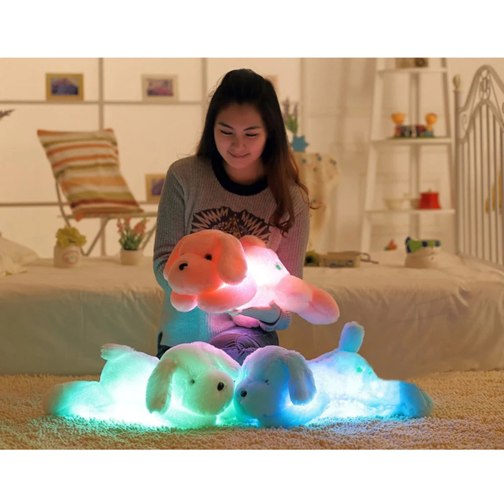 Soft Toy Puppies Bright Creative Night Light Puppy Soft Toy Cute Puppy Gift Christmas