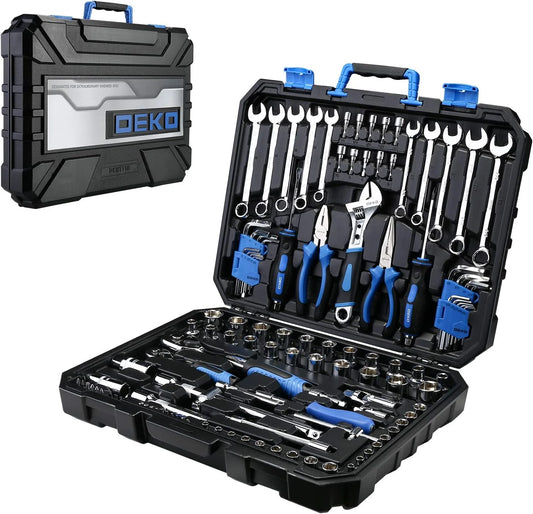 118 Piece Tool Kit Professional Auto Repair Tool Set Combination Package Socket Wrench with Most Useful Mechanics Tools