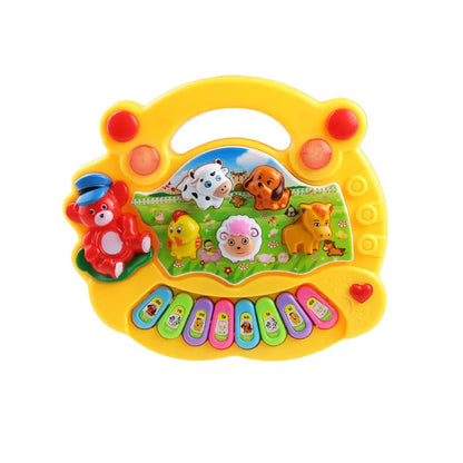 Baby Musical Toy With Animal Sound Kids Piano Keyboard Electric Flashing Music Instrument Early Educational Toys