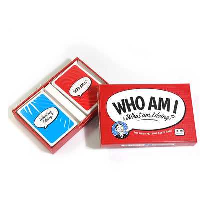 Who Am I & What Am I Doing Card Family Game Q&A Card to Get to Know each other Better