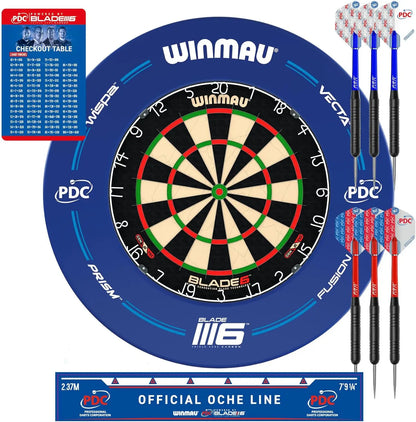 Blade 6 Professional Bristle Dartboard with Official Tournament Specifications – endorsed by The PDC