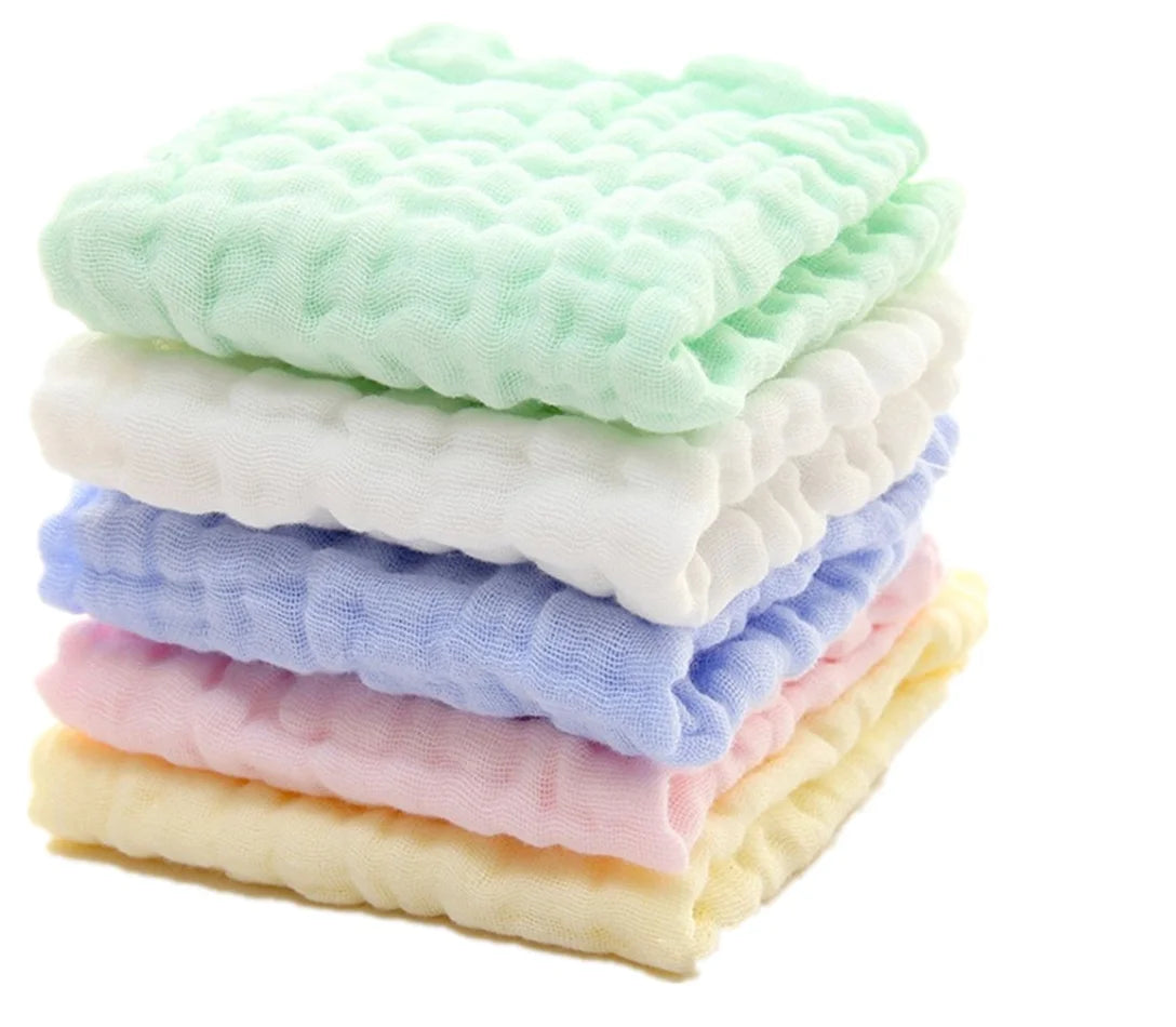 Baby Washcloths - Natural Cotton Baby Wipes - Soft Newborn Face Towel and Washcloth for Sensitive Skin,