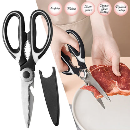 Multifunctional Kitchen Stainless Steel Scissors Chicken Bone Meat Fish