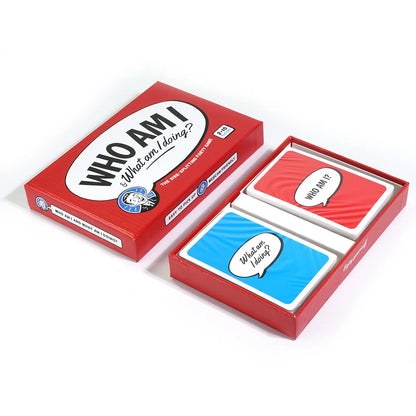 Who Am I & What Am I Doing Card Family Game Q&A Card to Get to Know each other Better