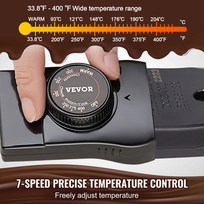3Qt Electric Chocolate cascade Melting Pot Fondue Pot Set Cheese Melting for kitchen