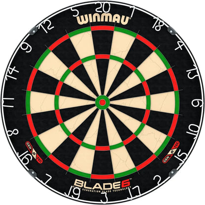 Blade 6 Professional Bristle Dartboard with Official Tournament Specifications – endorsed by The PDC