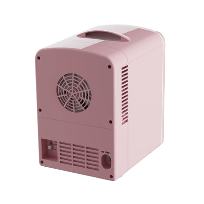 Retro Mini Fridge 4L/6Can Dual-use Low Noise Refrigerator Cooler Makeup Skincare Portable Fridge for Home Dorm Gift