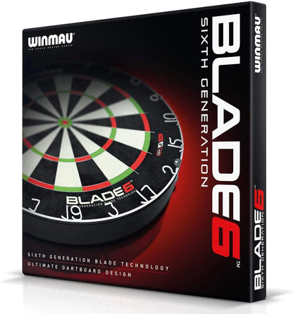 Blade 6 Professional Bristle Dartboard with Official Tournament Specifications – endorsed by The PDC