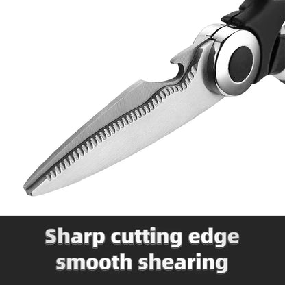 Multifunctional Kitchen Stainless Steel Scissors Chicken Bone Meat Fish