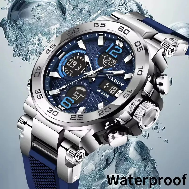 LED Display Men Wristwatches Fashion Luminous Sport Man Watch Waterproof Calendar Quartz Watch