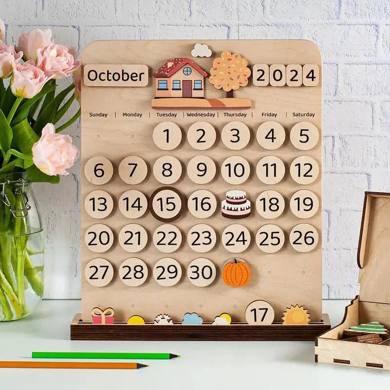 Kids Magnetic Calendar Montessori Magnetic Days Calendar Magnetic Calendar Monthly Planner Board