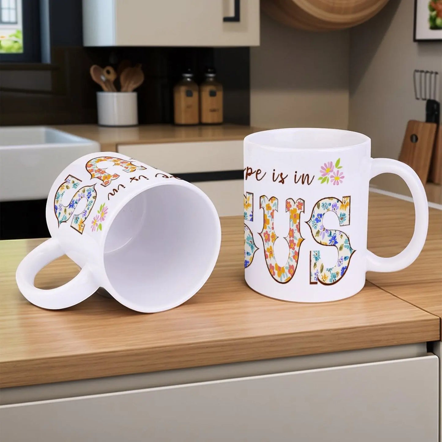 All My Hope Is In Jesus Mugs, 11oz Ceramic Mug for Casual Outfits