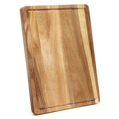18" x 12" Large Acacia Cutting Boards for Kitchen, Wood XL Cutting Board with Juice Groove, Butcher Block Wooden Chopping Board