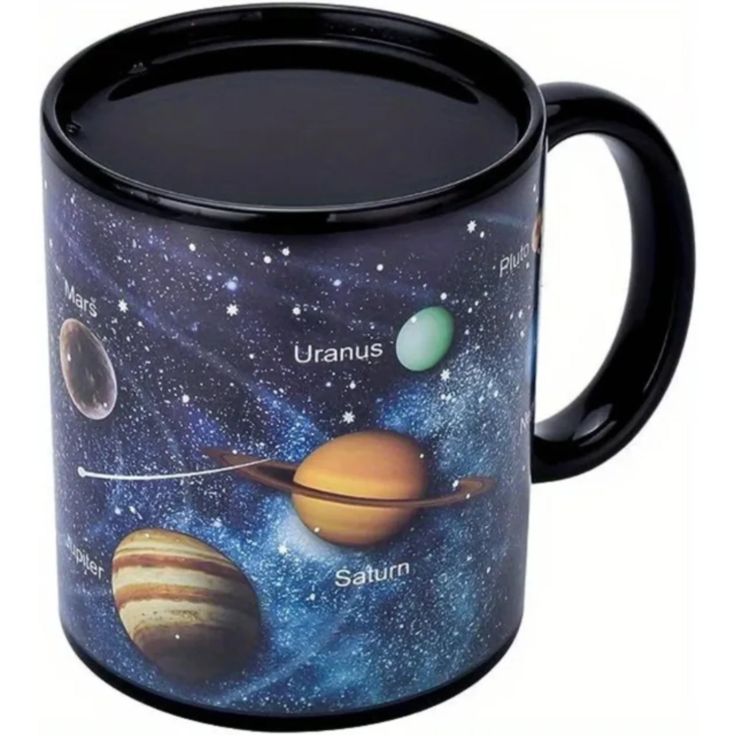 Solar System Color Changing Coffee Mug Outer Space Pattern Ceramic Heat Sensitive