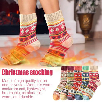 5 Pair Warm Thick Socks Women's Casual Winter Socks Moisture-Wicking or Sports Offices School Home