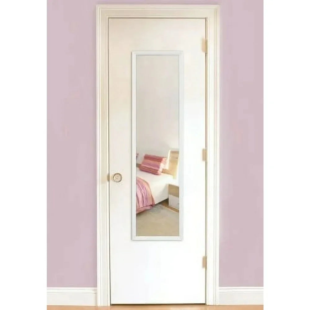 13" x 49" Full Length Rectangular White Mirror-Floor mirror suspension led mirror bathroom  vanity