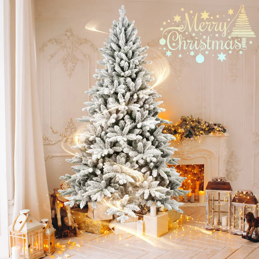 6FT artificial Christmas tree, easy to assemble, essential for holiday parties and event decorations, Christmas accessories