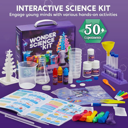 Science Kits for Kids Age 8-12 STEM Educational Toys 50+ Chemistry Experiments Learning Resources