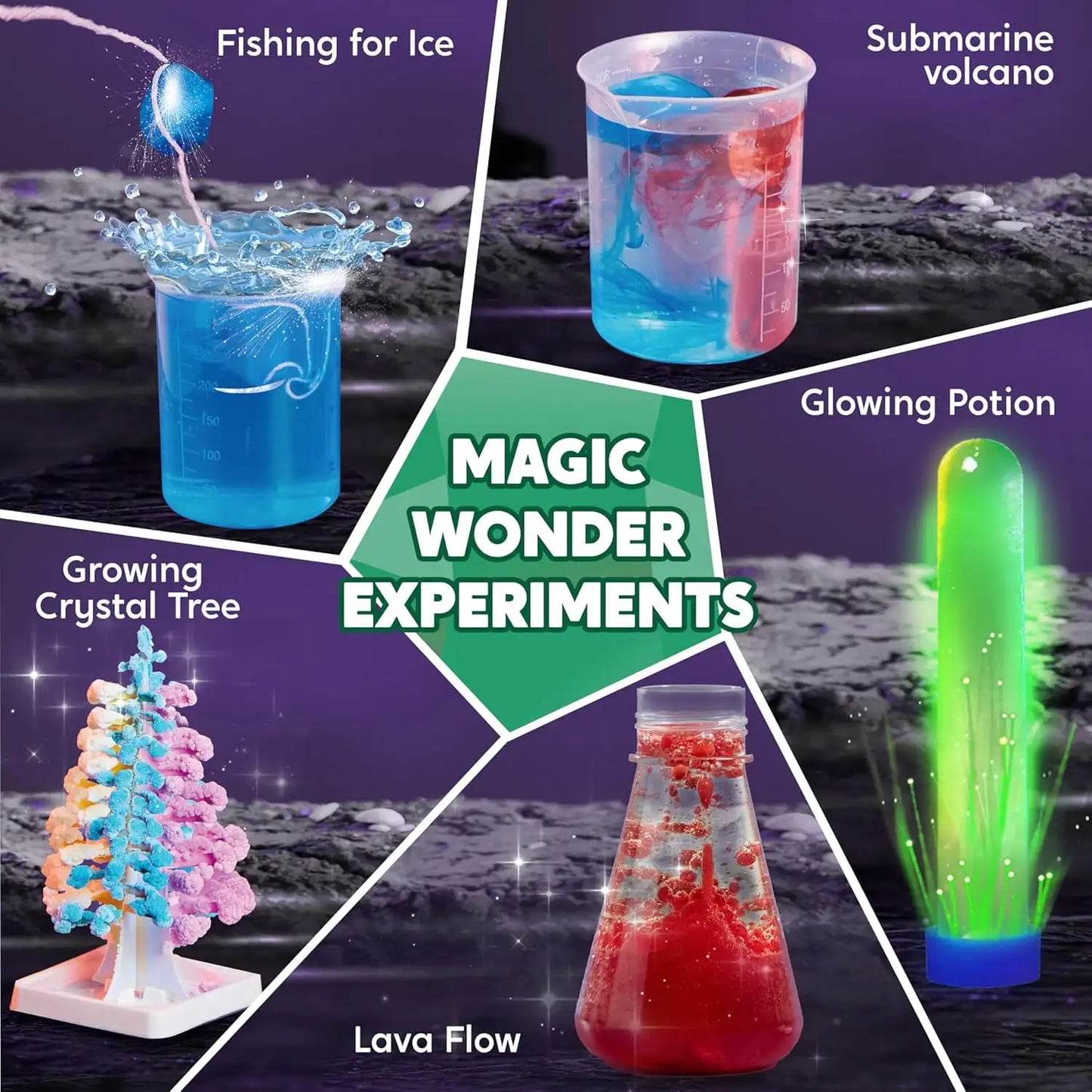 Science Kits for Kids Age 8-12 STEM Educational Toys 50+ Chemistry Experiments Learning Resources
