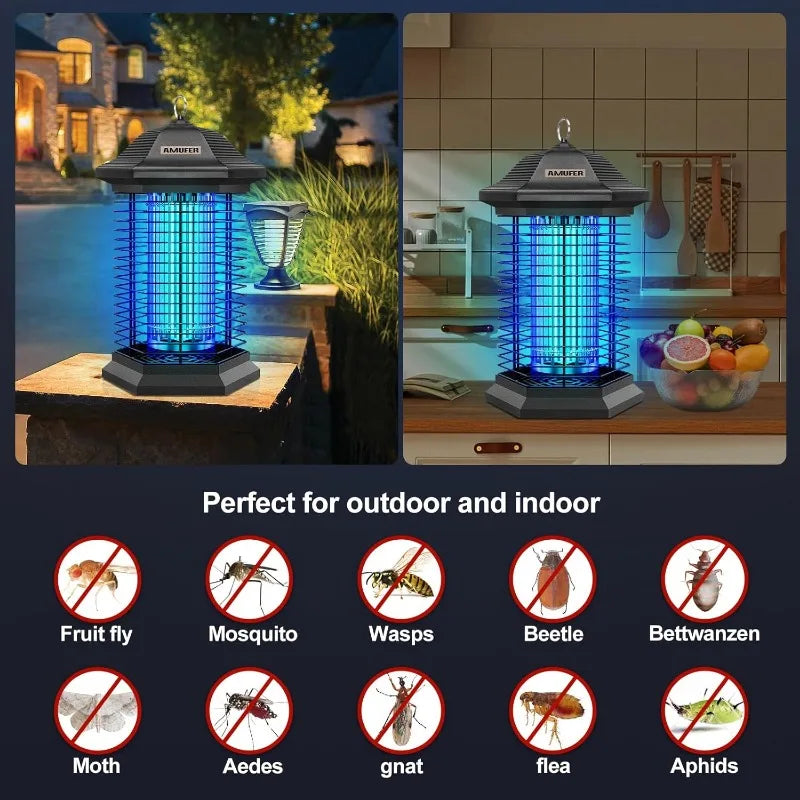 Upgraded 3 Mosquito Control Technologies, 2 Safety Protection Technologies, Insect Control Efficiency of 99.99%,