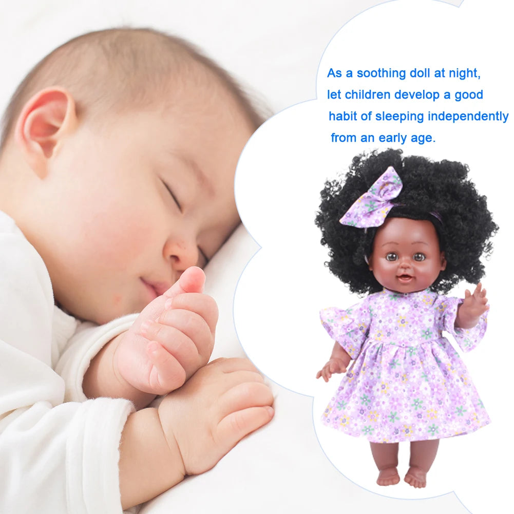 Mini Lifelike Simulation Baby Doll Kid Toddler Sleep Playmate Cloth Doll Realistic Dressed Toy