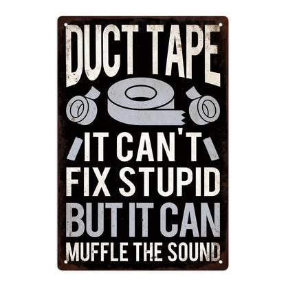 1pc Funny Sarcastic Metal Sign Tin Plaque for Man Cave Bar Wall Decor, 7.8 X 11.8 Inches
