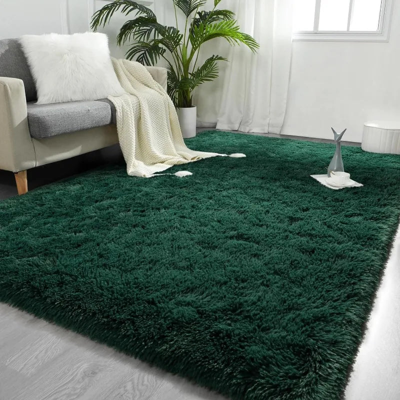 Large Area Rugs Tie-Dyed Shaggy and Fluffy