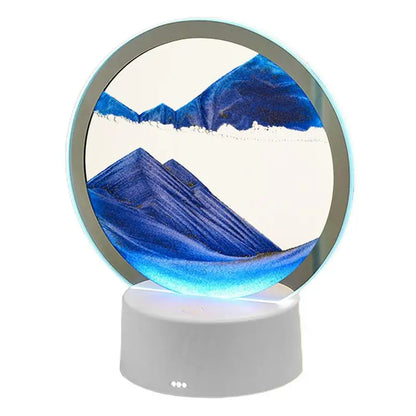 Sand Art Table Lamp With 3D Sand Art Desk Lamp USB Charging Moving Sand Art Lamp Night Light Desk Decor