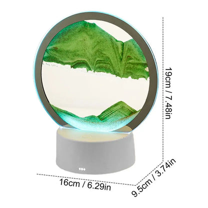 Sand Art Table Lamp With 3D Sand Art Desk Lamp USB Charging Moving Sand Art Lamp Night Light Desk Decor