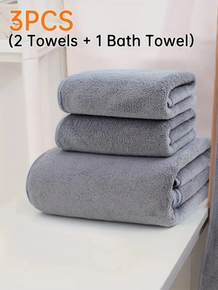 Velvet Face and body Towels Microfiber High Density Absorbent