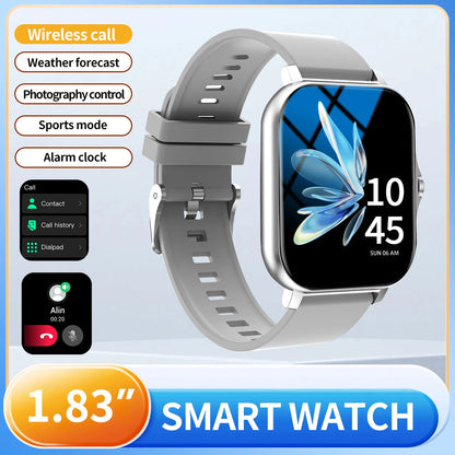 Outdoor sports smartwatch, wireless calling, information reminder, men's and women's multifunctional sports watch